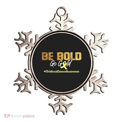 Be Bold Go Gold For Childhood Cancer Awareness Gift Ornament