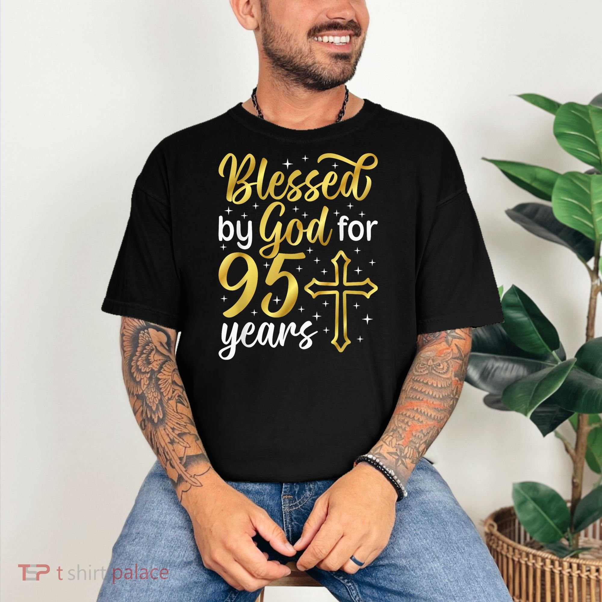 Blessed By God 95 Year Old 95th Birthday It'S My 95th Bday Comfort Colors T-Shirt