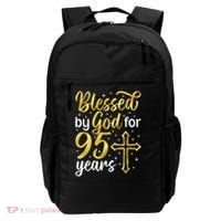 Blessed By God 95 Year Old 95th Birthday It'S My 95th Bday Backpack thumb 0