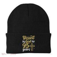 Blessed By God 95 Year Old 95th Birthday It'S My 95th Bday Beanie thumb 0