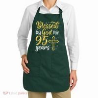 Blessed By God 95 Year Old 95th Birthday It'S My 95th Bday Apron thumb 2
