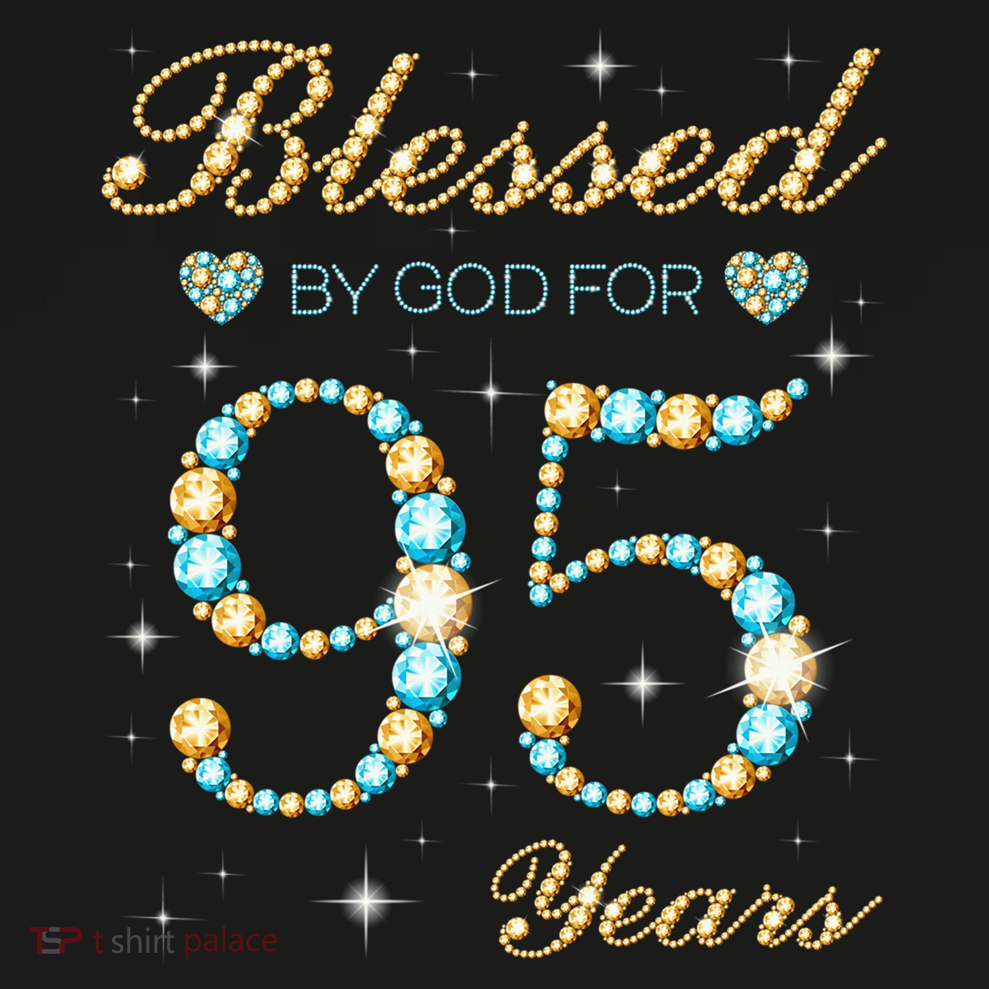 Blessed By God For 95 Years Old 95th Birthday Party Cute Doggie Tank