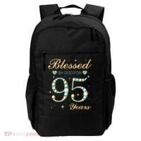 Blessed By God For 95 Years Old 95th Birthday Party Cute Backpack thumb 0