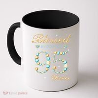 Blessed By God For 95 Years Old 95th Birthday Party Cute Coffee Mug thumb 0