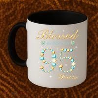 Blessed By God For 95 Years Old 95th Birthday Party Cute Coffee Mug thumb 2