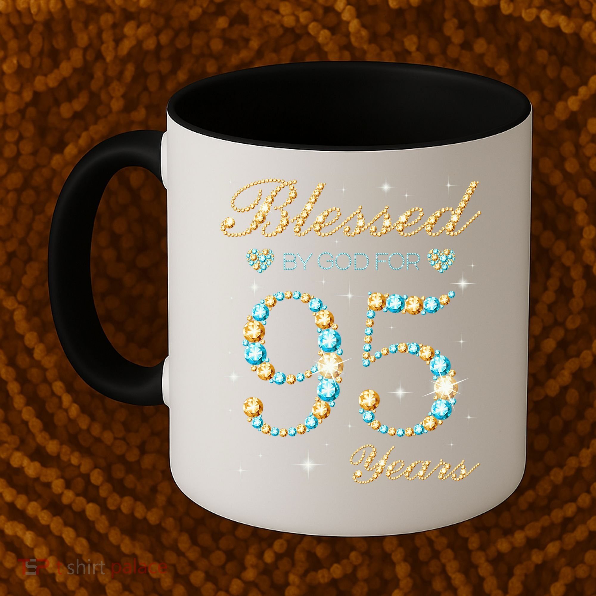 Blessed By God For 95 Years Old 95th Birthday Party Cute Coffee Mug