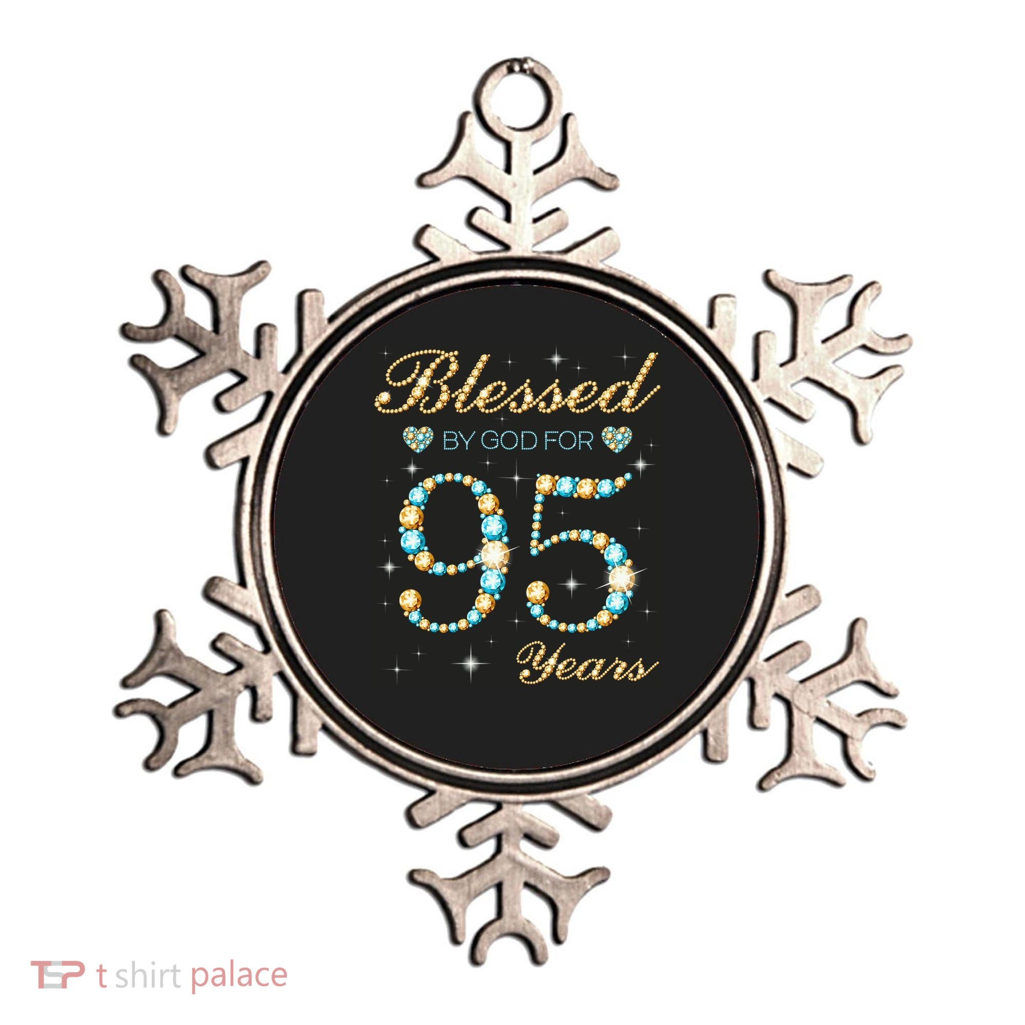 Blessed By God For 95 Years Old 95th Birthday Party Cute Ornament