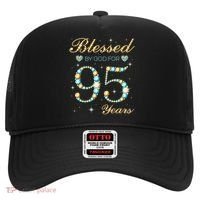 Blessed By God For 95 Years Old 95th Birthday Party Cute Hat thumb 0