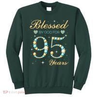 Blessed By God For 95 Years Old 95th Birthday Party Cute Sweatshirt thumb 0