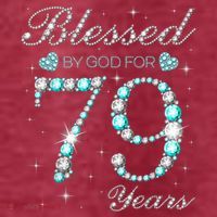 Blessed By God For 79 Years Old Woman 79th Birthday T-Shirt thumb 5