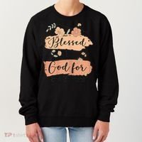 Blessed By God For 80 Years - 80 Years 80th Birthday Women's Sweatshirt thumb 0