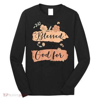 Blessed By God For 80 Years - 80 Years 80th Birthday Long Sleeve Shirt