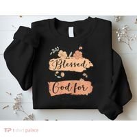 Blessed By God For 80 Years - 80 Years 80th Birthday Sweatshirt thumb 2