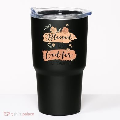 Blessed By God For 80 Years - 80 Years 80th Birthday Tumbler