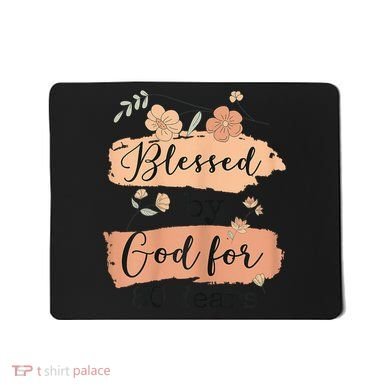 Blessed By God For 80 Years - 80 Years 80th Birthday Mousepad