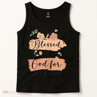 Blessed By God For 80 Years - 80 Years 80th Birthday Tank Top thumb 2