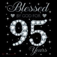 Blessed By God For 95 Years Old 95th Birthday Women's Hoodie thumb 2