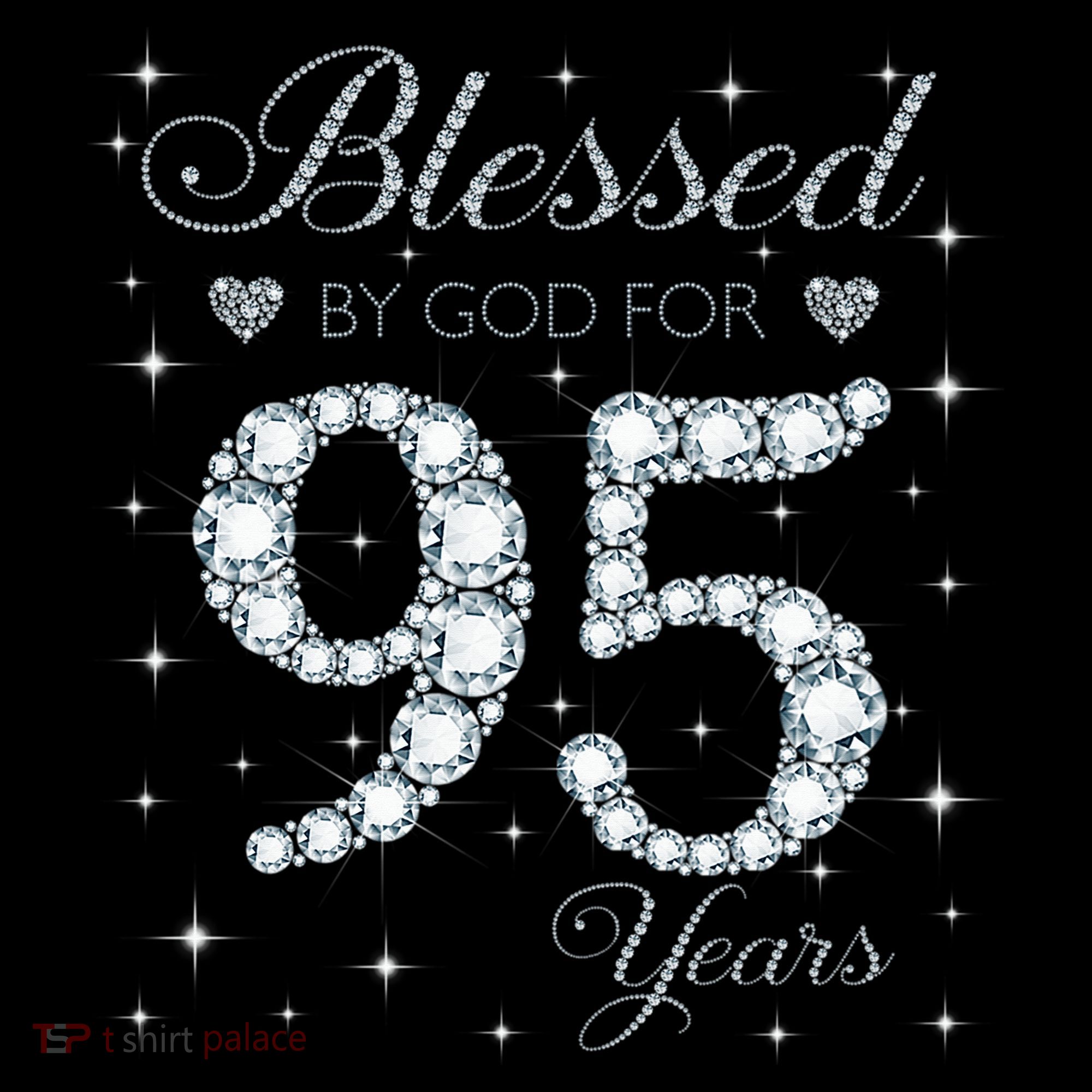 Blessed By God For 95 Years Old 95th Birthday Women's Hoodie