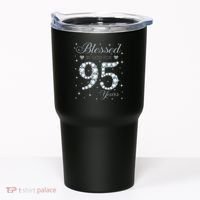 Blessed By God For 95 Years Old 95th Birthday Tumbler thumb 0