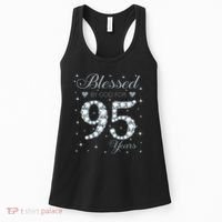 Blessed By God For 95 Years Old 95th Birthday Women's Tank Top thumb 0