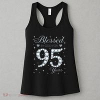 Blessed By God For 95 Years Old 95th Birthday Women's Tank Top thumb 3