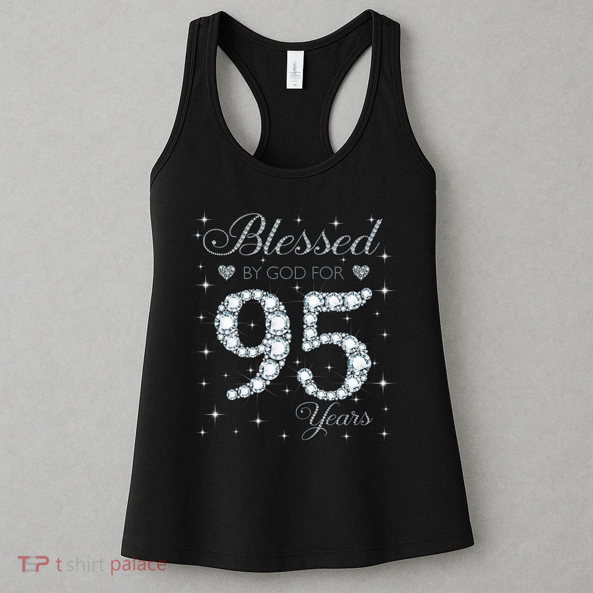 Blessed By God For 95 Years Old 95th Birthday Women's Tank Top