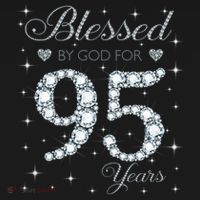 Blessed By God For 95 Years Old 95th Birthday Women's Tank Top thumb 5