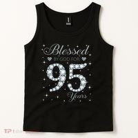Blessed By God For 95 Years Old 95th Birthday Tank Top thumb 2