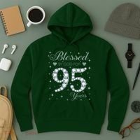 Blessed By God For 95 Years Old 95th Birthday Hoodie thumb 3