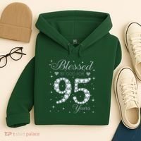 Blessed By God For 95 Years Old 95th Birthday Hoodie thumb 4