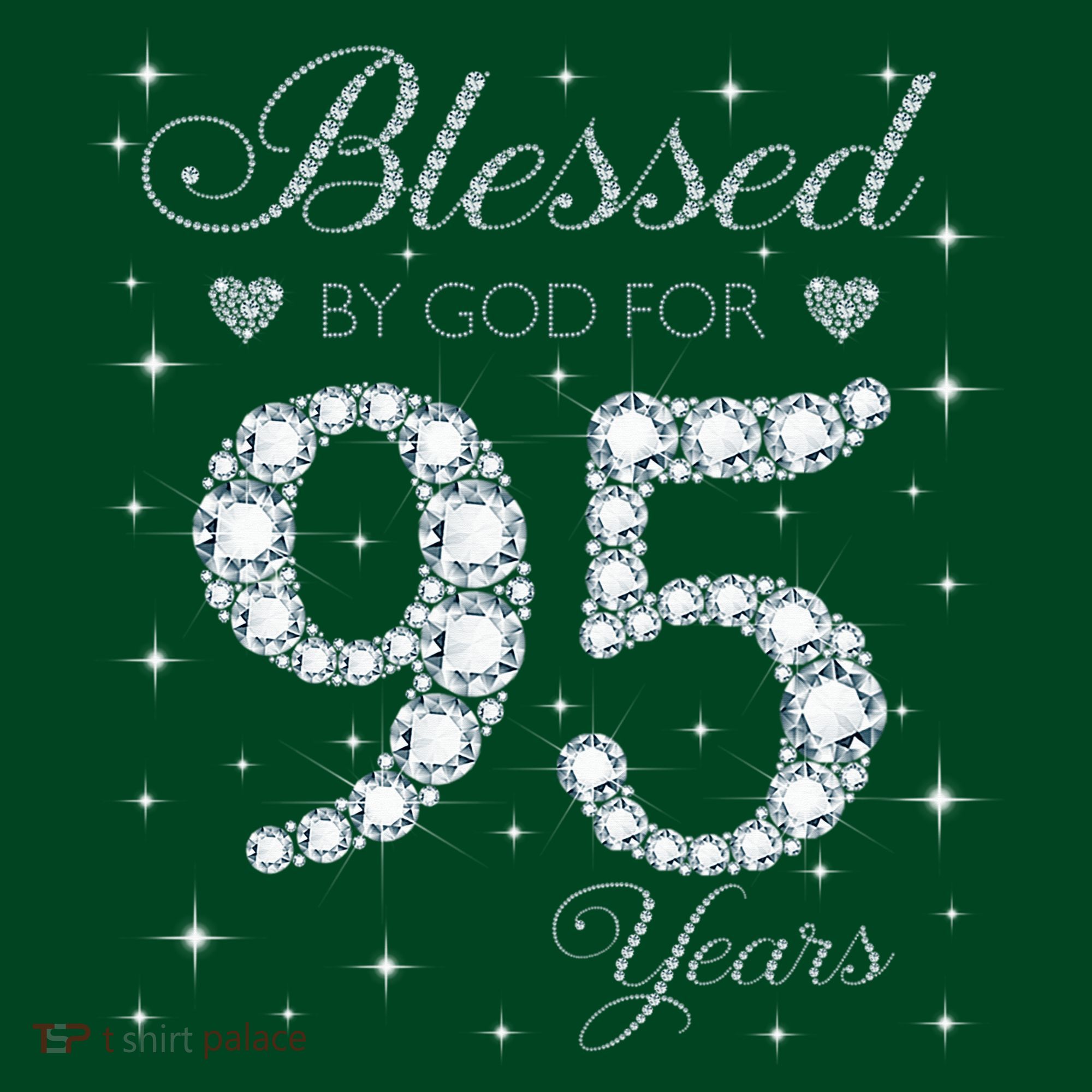 Blessed By God For 95 Years Old 95th Birthday Long Sleeve Shirt