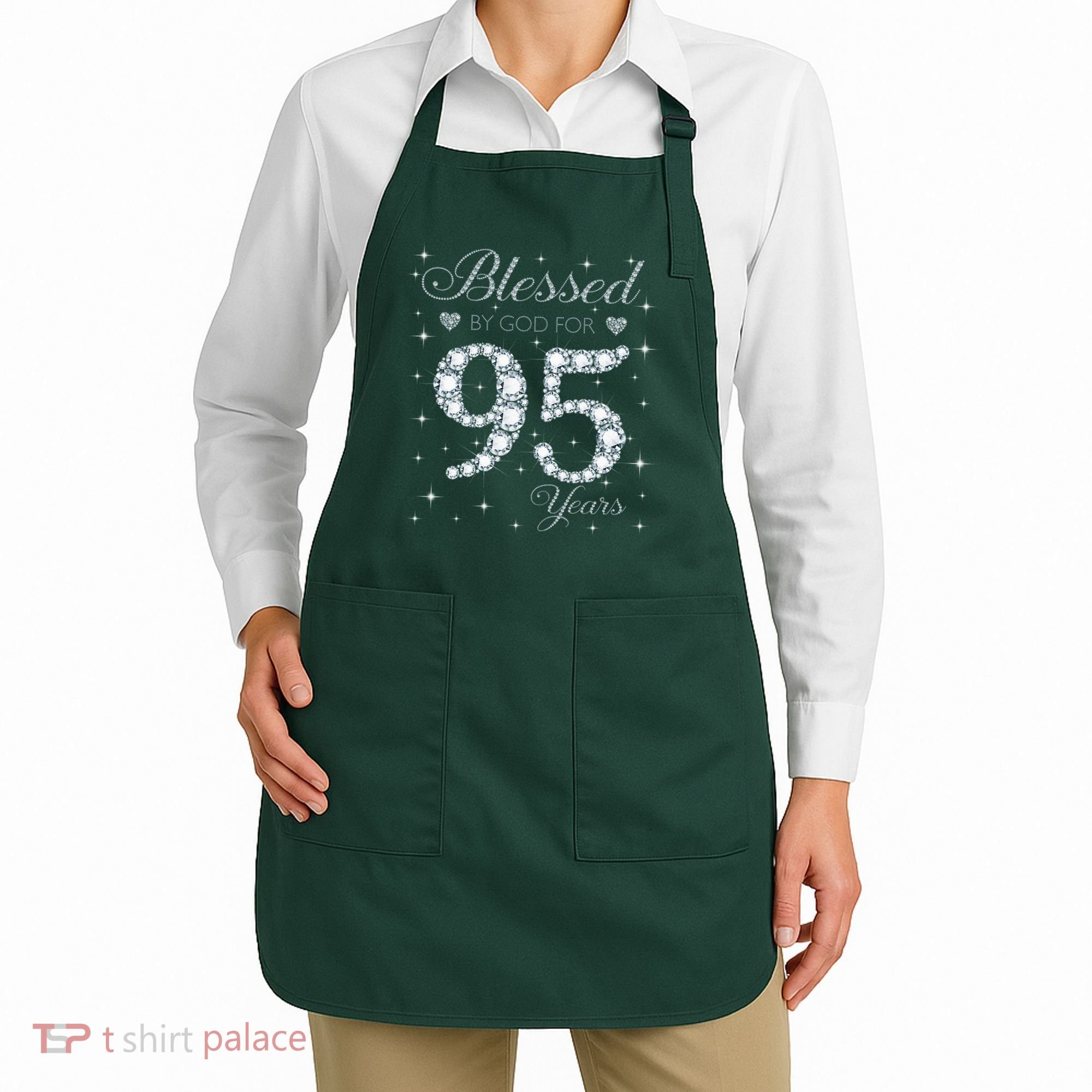 Blessed By God For 95 Years Old 95th Birthday Apron