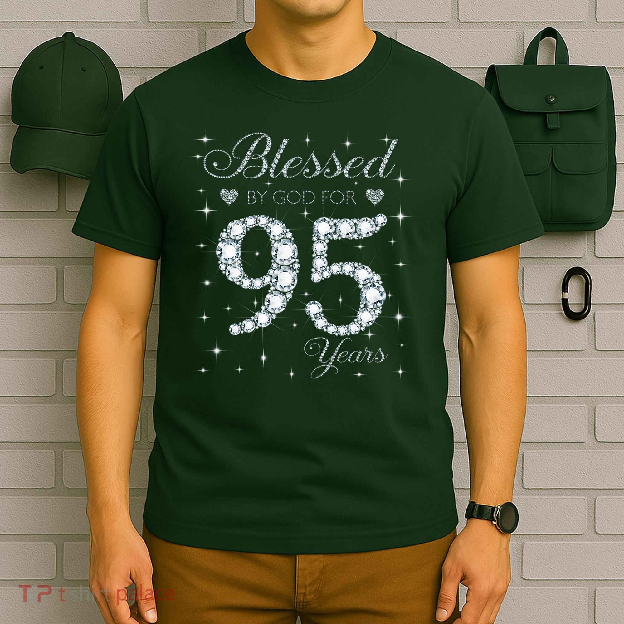 Blessed By God For 95 Years Old 95th Birthday T-Shirt