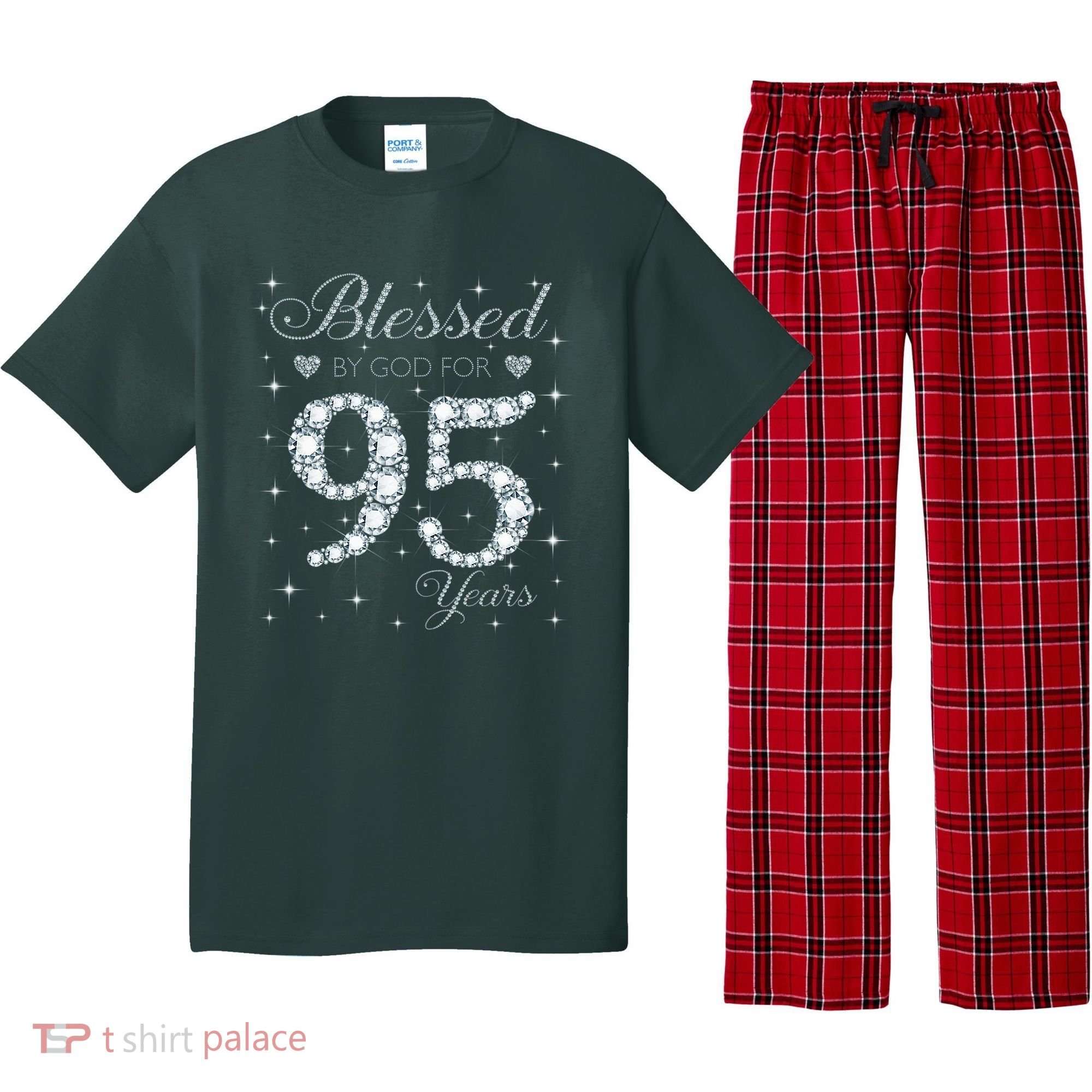 Blessed By God For 95 Years Old 95th Birthday Pajama Set