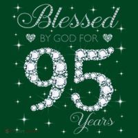 Blessed By God For 95 Years Old 95th Birthday Mousepad thumb 1