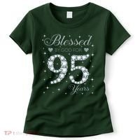 Blessed By God For 95 Years Old 95th Birthday Women's T-Shirt thumb 0