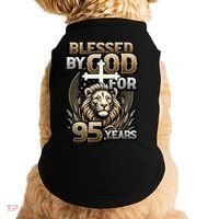 Blessed By God For 95 Years Religious Themed 95th Birthday Doggie Tank thumb 0