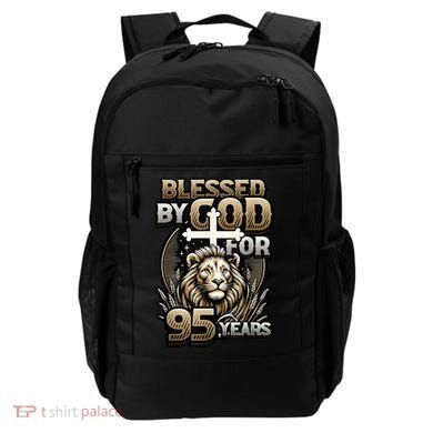 Blessed By God For 95 Years Religious Themed 95th Birthday Backpack