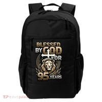 Blessed By God For 95 Years Religious Themed 95th Birthday Backpack thumb 0