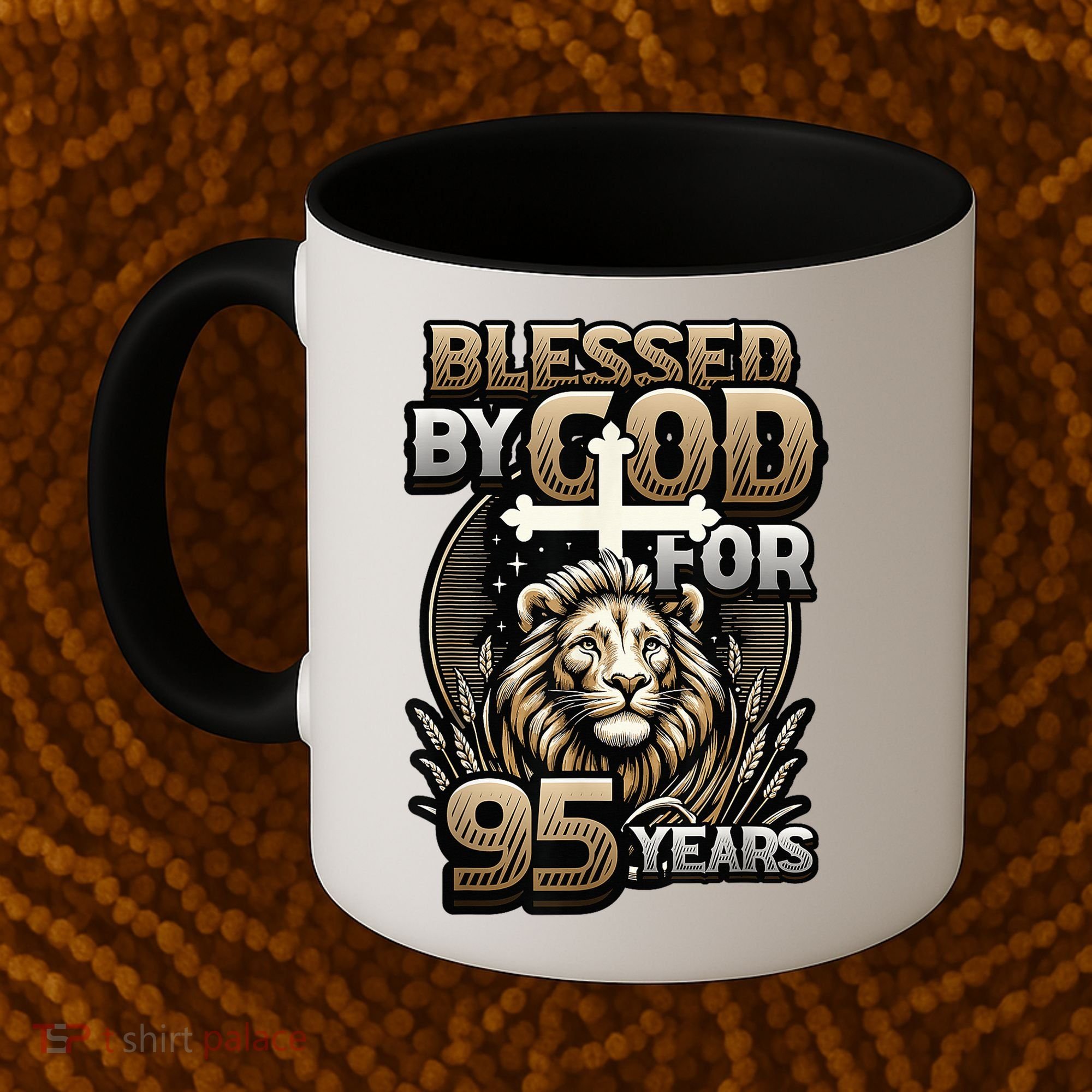 Blessed By God For 95 Years Religious Themed 95th Birthday Coffee Mug