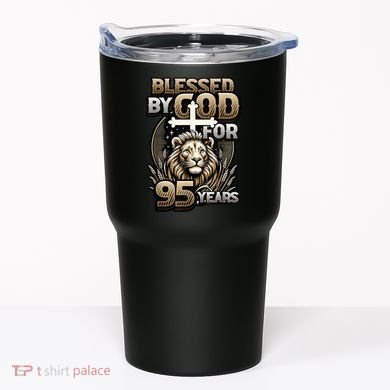 Blessed By God For 95 Years Religious Themed 95th Birthday Tumbler