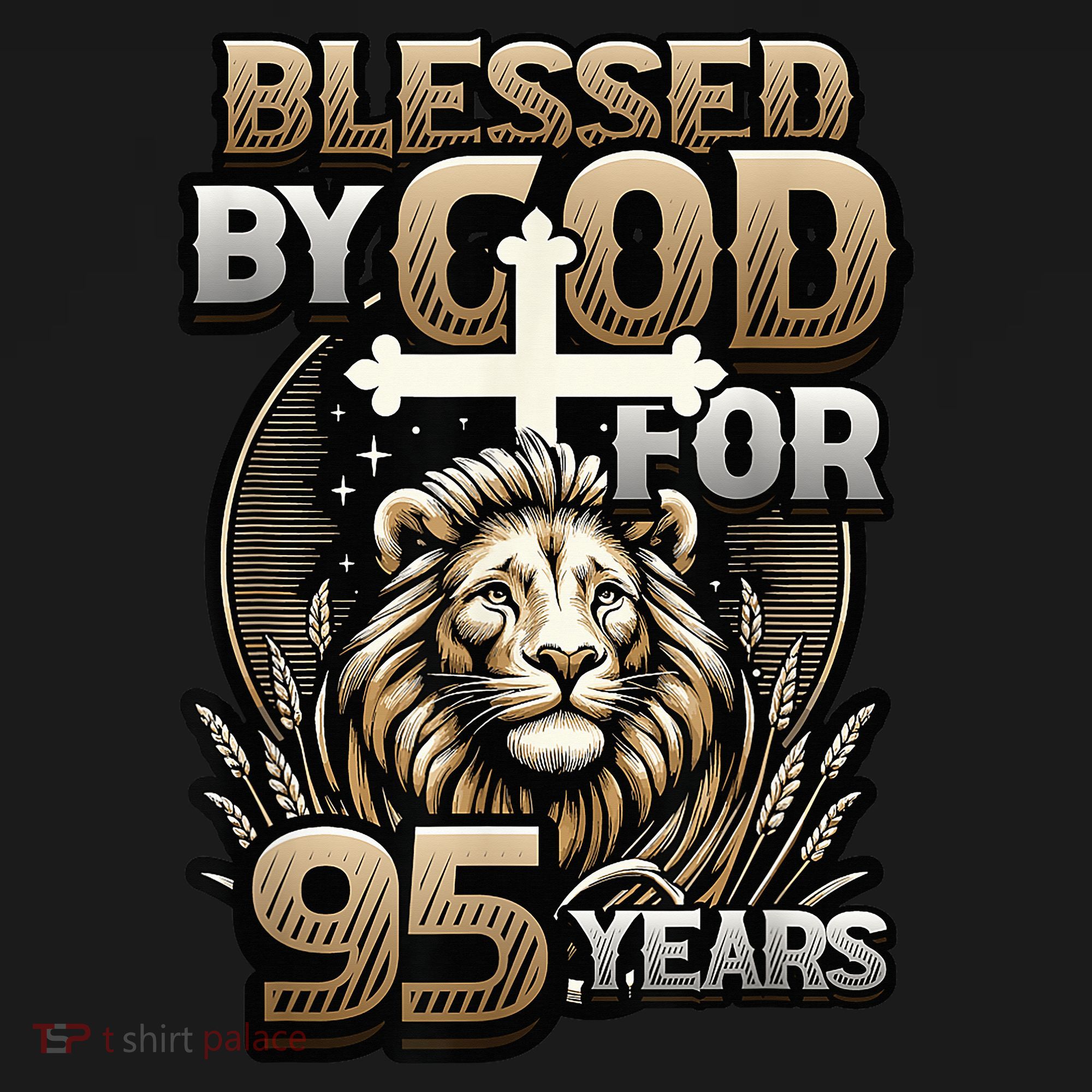 Blessed By God For 95 Years Religious Themed 95th Birthday Ornament