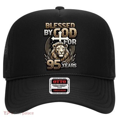 Blessed By God For 95 Years Religious Themed 95th Birthday Hat