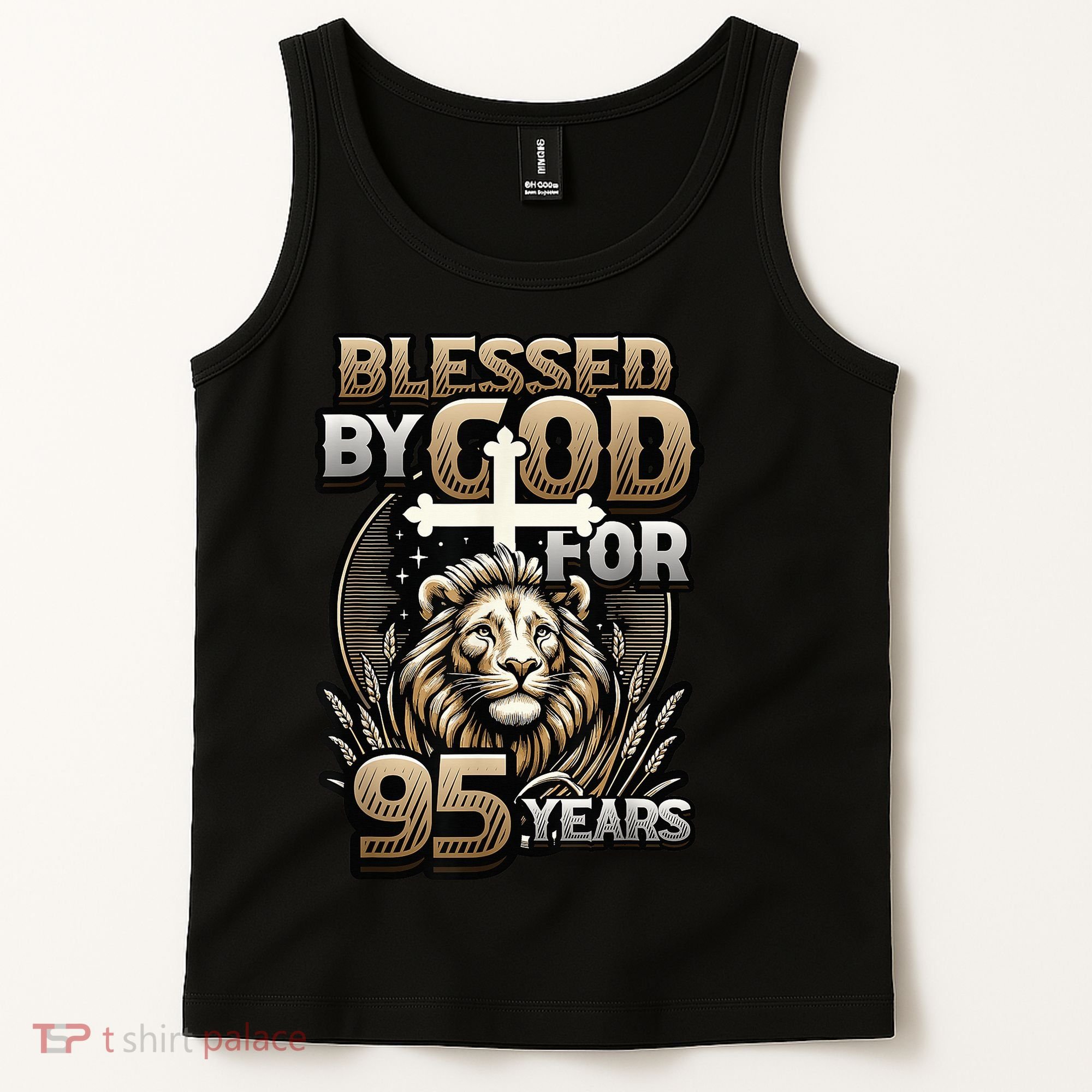 Blessed By God For 95 Years Religious Themed 95th Birthday Tank Top