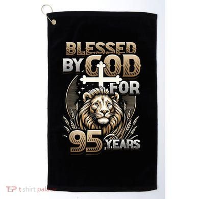 Blessed By God For 95 Years Religious Themed 95th Birthday Golf Towel