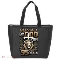 Blessed By God For 95 Years Religious Themed 95th Birthday Tote Bag thumb 0