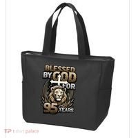 Blessed By God For 95 Years Religious Themed 95th Birthday Tote Bag thumb 3