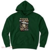 Blessed By God For 95 Years Religious Themed 95th Birthday Hoodie thumb 0