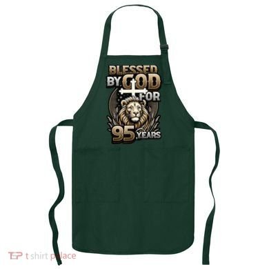 Blessed By God For 95 Years Religious Themed 95th Birthday Apron