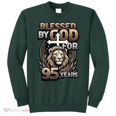 Blessed By God For 95 Years Religious Themed 95th Birthday Sweatshirt